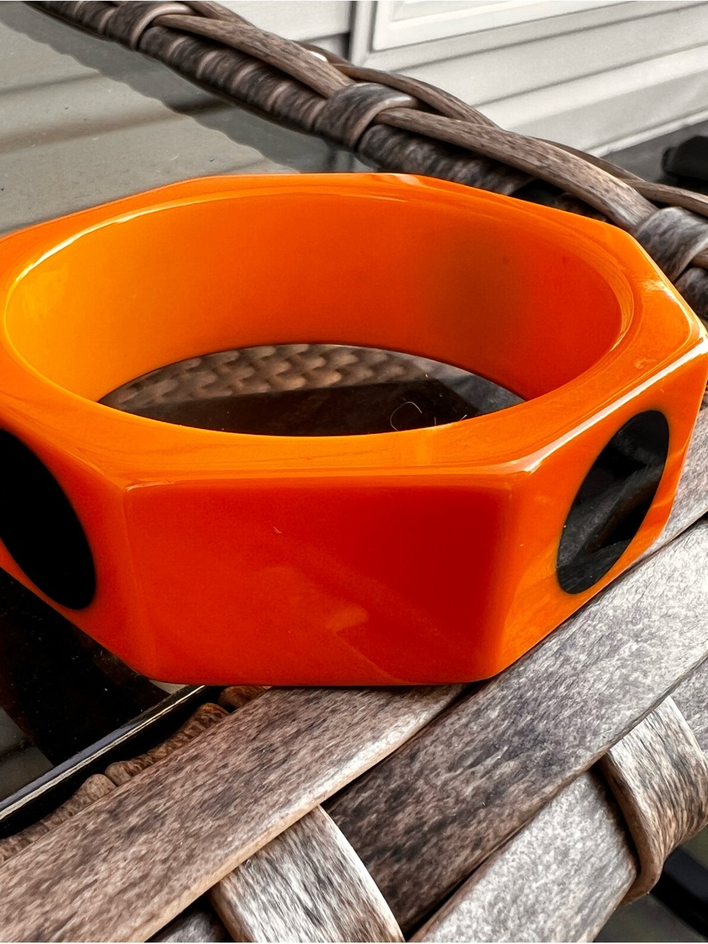 Vintage Orange Butterscotch Bakelite Bangle